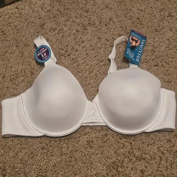 Vanity Fair White T-Shirt Bra with Underwire Support - Picture 1 of 1